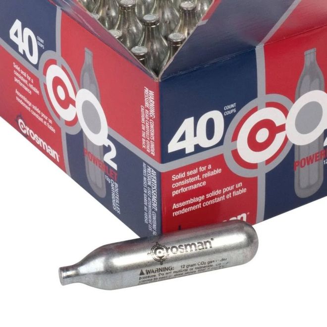 Cartucho de Gas CO2 Crosman 12G -Unidade
