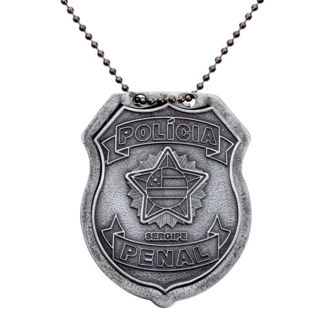 Distintivo Policia Penal Sergipe Metalizado
