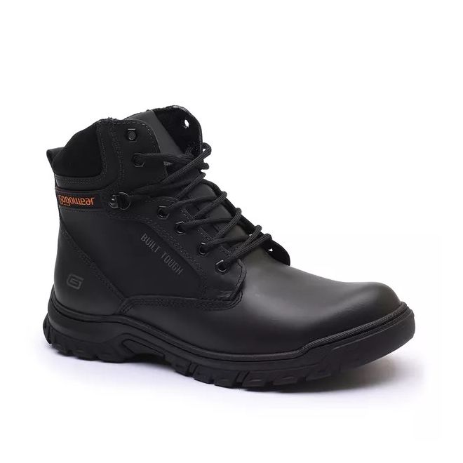 Bota Coturno Adventure Gogowear 100% Couro ref GW10 cor Preto