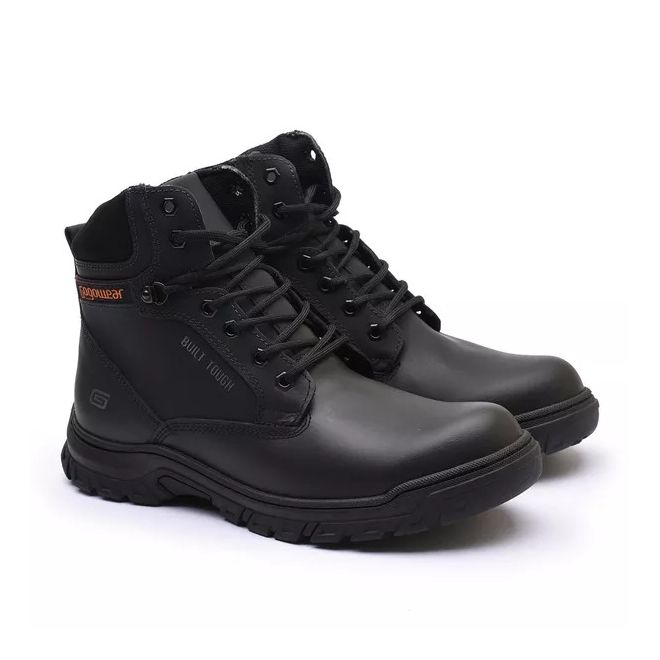 Bota Coturno Adventure Gogowear 100% Couro ref GW10 cor Preto