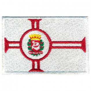 Bordado Bandeira Cidade São Paulo Grande
