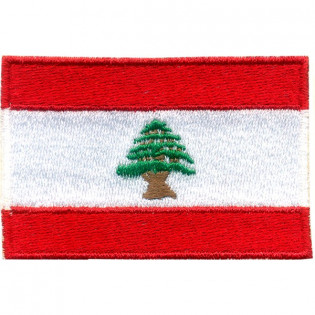 Bordado Bandeira do Libano Grande