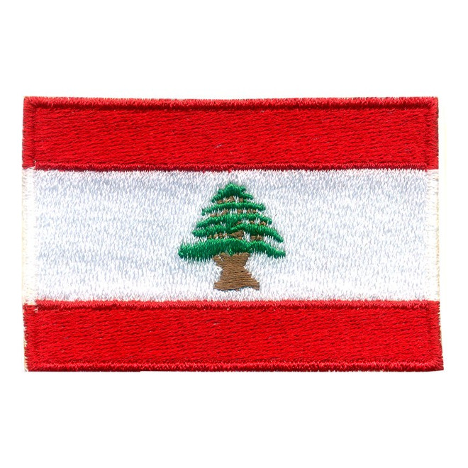 Bordado Bandeira do Libano Grande
