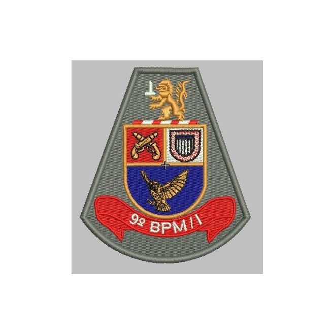 Brasão bordado 9º BPM/I
