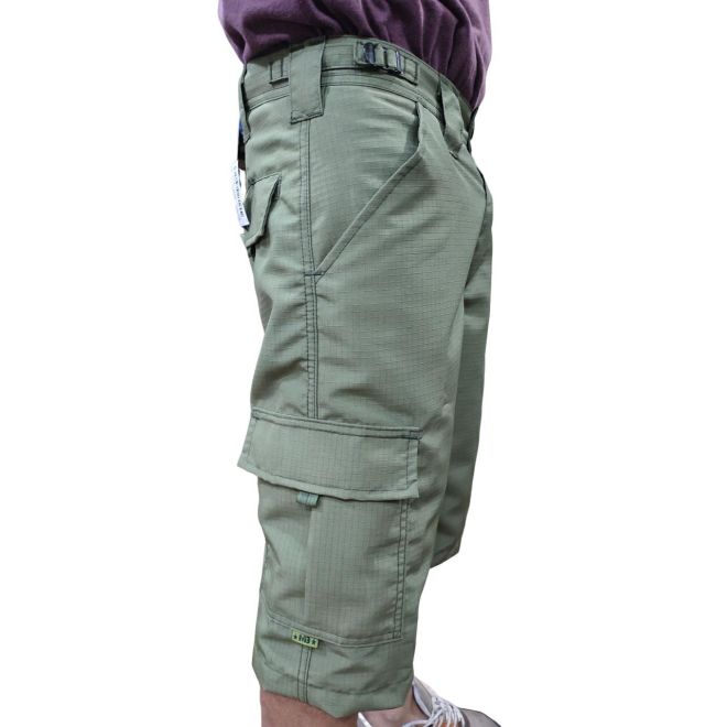 Bermuda 6 Bolsos Poly Rip - Verde