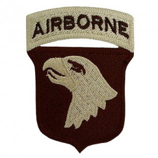 Bordado Airborne Águia Bege F. Marron