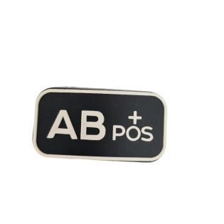 Tipo Sanguineo emborrachado AB POS Branco