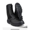 Coturno Militar Couro Lona Bico Composite