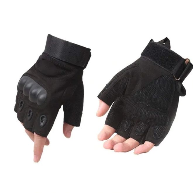 Luva Militar Meio Dedo DawSomHW-401096 - Preto
