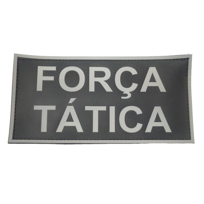Tarja Emborrachado Força Tática Costa - Preto e Cinza