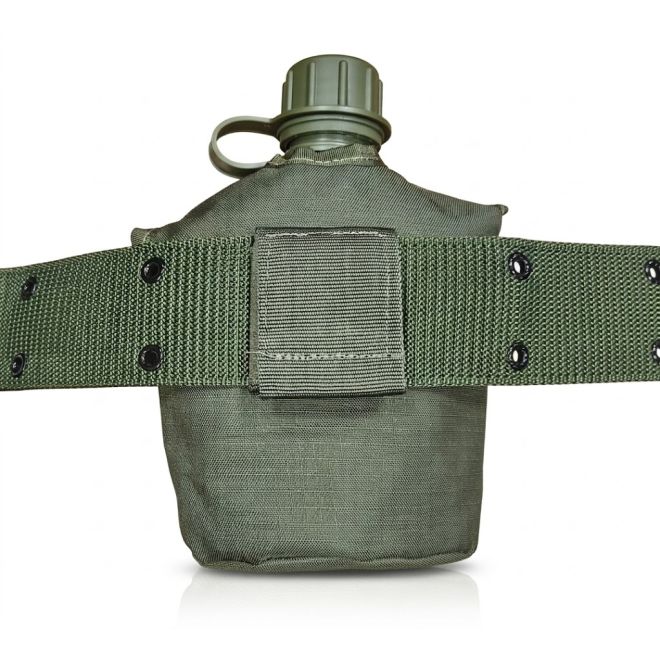 Porta Cantil Militar Simples - Verde - não acompanha o cantil