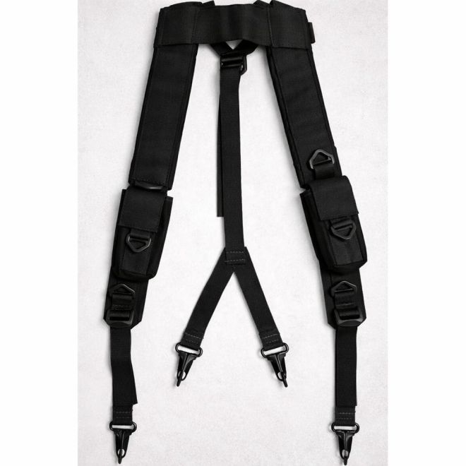 Suspensório com Bolsos - Preto