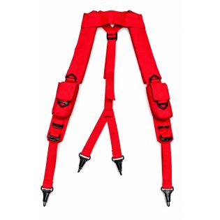Suspensório com Bolsos - Vermelho