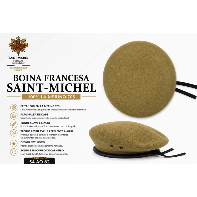 Boina Francesa Saint-Michel 100% Lã -...