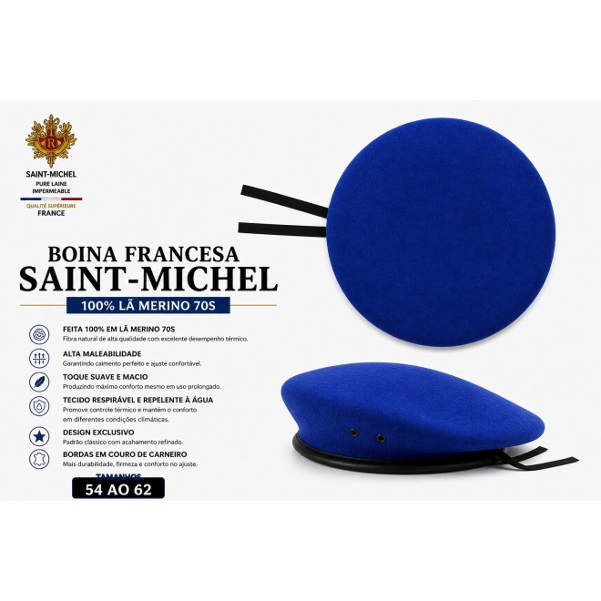 Boina Francesa Saint-Michel 100% Lã -...