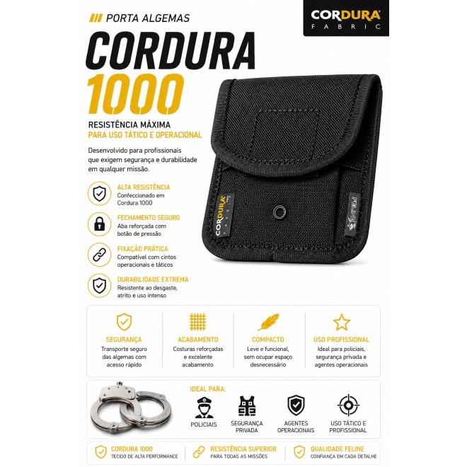 Porta Algemas Modular Preto