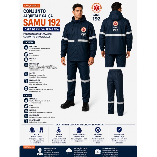 Conjunto Calça e Jaqueta Samu em...