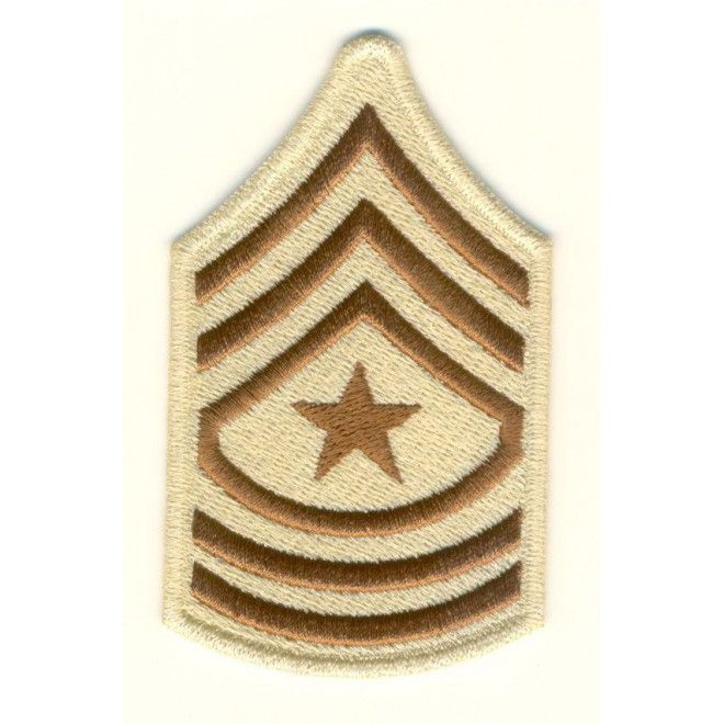 Bordado Divisa - 3 Sgt US Army - Caqui