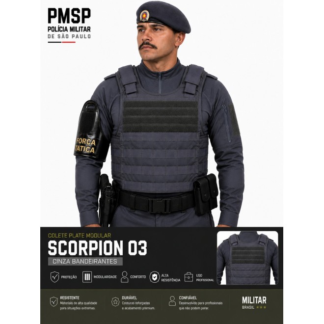 Colete Plate Modular Scorpion 03 -...