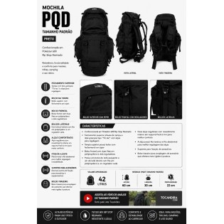 Mochila PQD Tamanho Padrão...