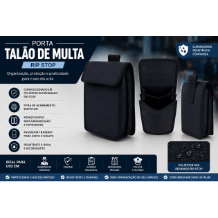 Porta Talão de Multa Rip Stop
