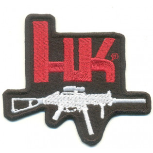 Bordado HK Fuzil Preto