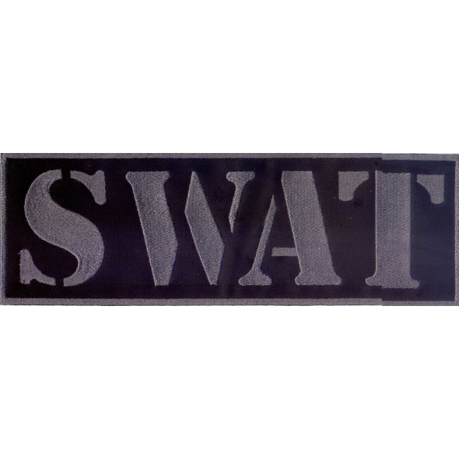 Bordado SWAT Tarja Cinza