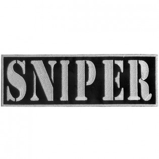 Bordado Sniper Tarja Branco