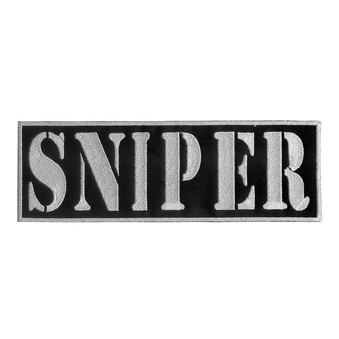 Bordado Sniper Tarja Branco