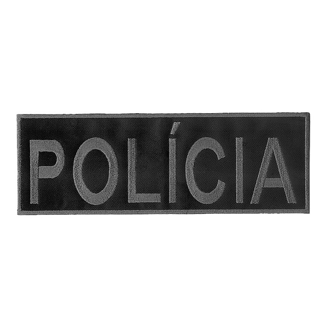 Bordado Policia Tarja Cinza (Controlado)