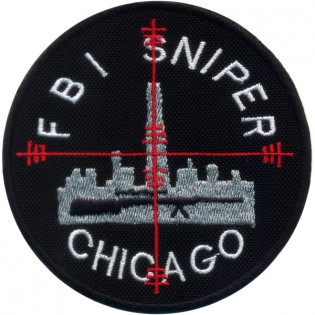 Bordado FBI Sniper Chicago Pequeno