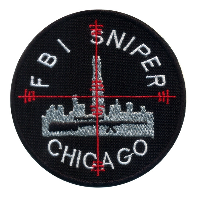 Bordado FBI Sniper Chicago Pequeno
