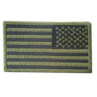 Bordado Bandeira U.S.A. Verde Inversa Grande