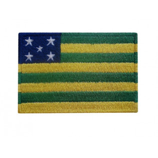 Bordado Bandeira Goias