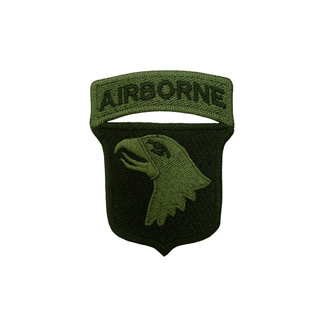 Bordado Airborne Águia Verde C. Fundo Preto