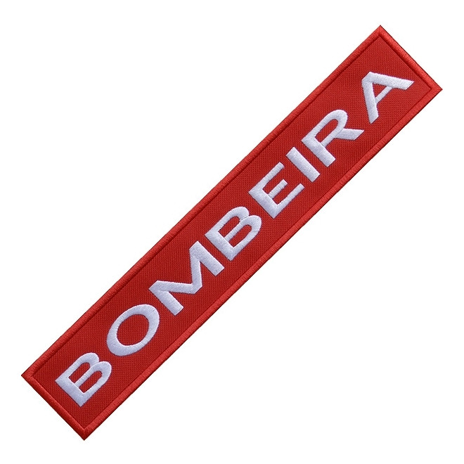 Bordado Tarja Bombeira de Bolso com...