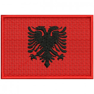 Bordado Bandeira Albania