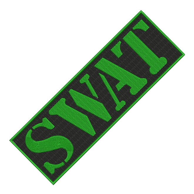 Bordado SWAT Tarja Verde