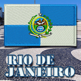 Bordado Bandeira Rio de...