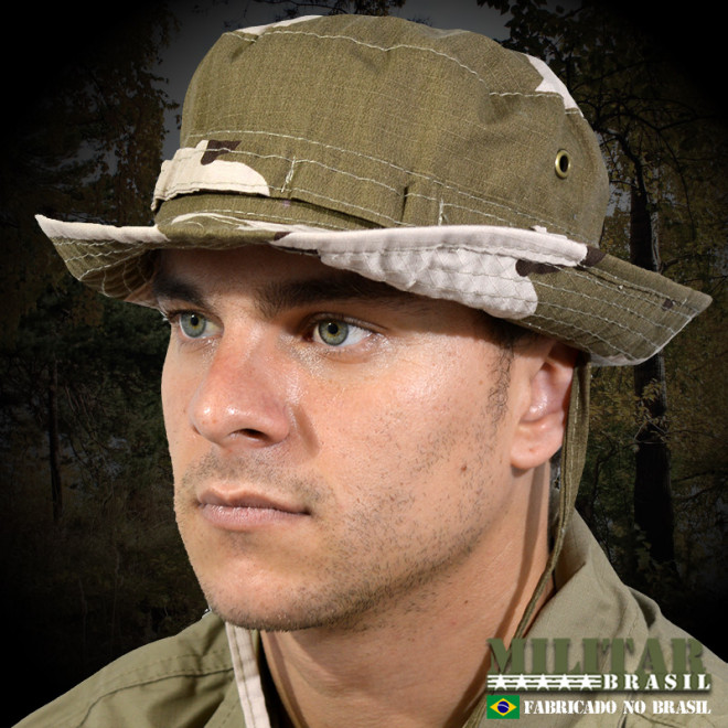 Chapéu Selva Modelo USA Camo Desert Three Tones