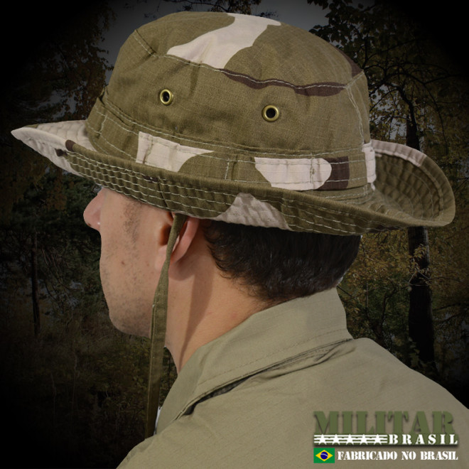 Chapéu Selva Modelo USA Camo Desert Three Tones