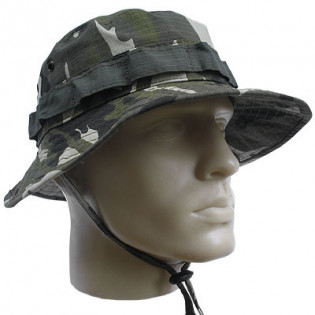 Chapéu Selva Modelo USA Camo Woodland Dark