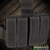 Bornal Tático Carregador de Pistola Quadruplo Preto