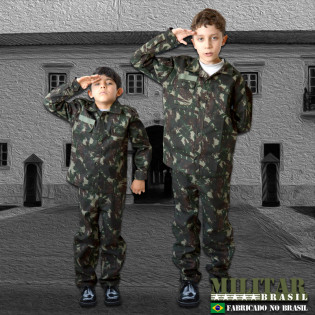 Farda Infantil Camo Exército Brasileiro