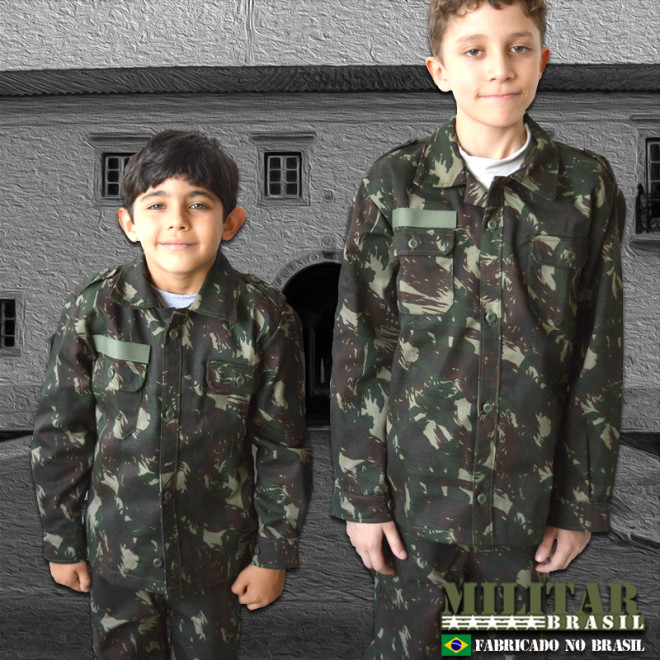 Farda Infantil Camo Exército Brasileiro