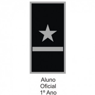 Divisa PM Emborrachado Aluno Oficial 1º ano 