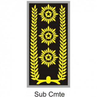Divisa PM Emborrachado Sub Comando