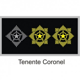 Divisa PM Emborrachado Tenente Coronel