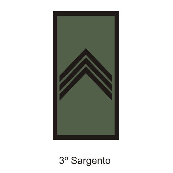 Divisa Aguia 3º Sargento emborrachada