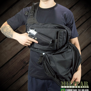 Mochila Tática Saque Rápido Destro - Preta